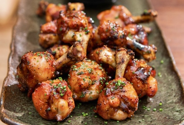 Ailes de poulet laquées à l’érable et whisky